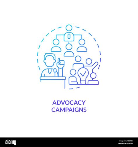 2d Gradient Advocacy Campaigns Icon Concept Stock Vector Image And Art