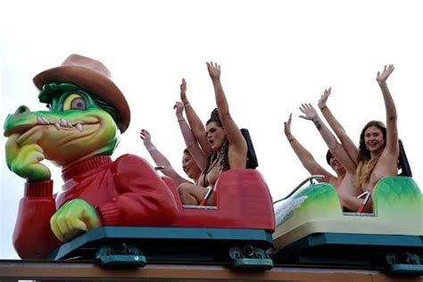 Naked Rollercoaster Ride Sees Thrill Seekers Strip Off For A High Speed