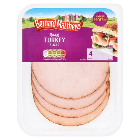 Bernard Matthews 4 Roast Turkey Slices 80g Chicken And Turkey Iceland Foods