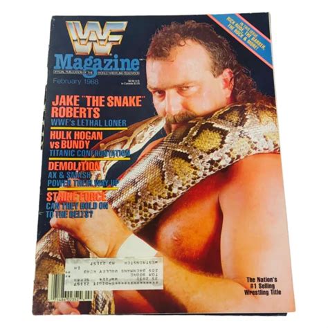 WWF WRESTLING MAGAZINE Feb 1988 Jake The Snake RICK RUDE Ultimate