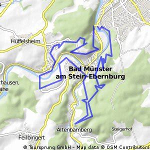 Radwege und Routen in und um Bad Münster am Stein Ebernburg Bikemap