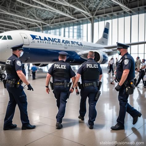 Airport Police Chase Stable Diffusion Online