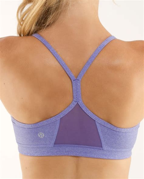 Lululemon Flow Y Bra Iv Heathered Persian Purple Persian Purple