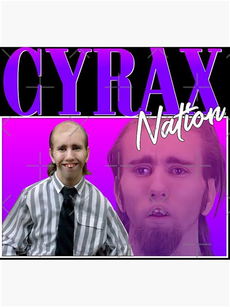 "Cyrax, Chance Wilkins, Cyraxx" Poster for Sale by lolcow | Redbubble