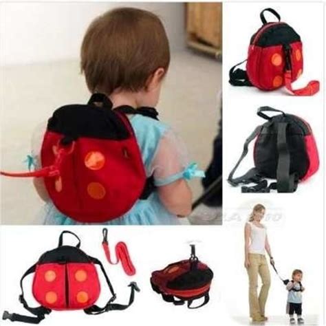 Mochila De Segurança Infantil - Mochila Coleira Guia De Seguranca Infantil - Modelo Joaninha | Shopee ...