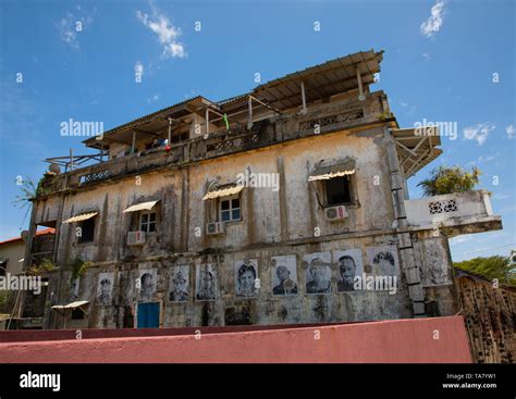 Old French Colonial Building In The Unesco World Heritage Area Sud Comoé Grand Bassam Ivory