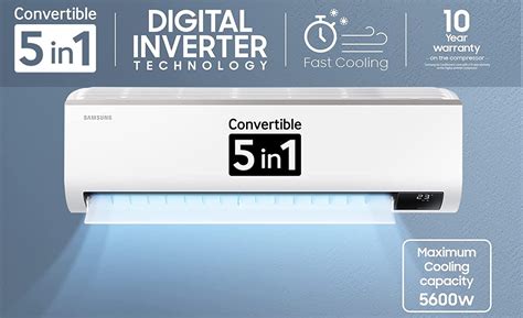 Buy Samsung 15 Ton 3 Star Inverter Split Ac Copper Convertible 5 In 1 Cooling Mode 2023