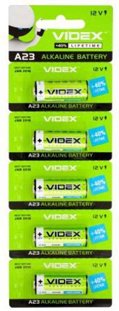 Батарейка A23 (MN21), щелочная, Videx Excellent!, 5 шт, 12V, Blister ...