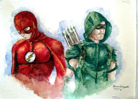 Green Arrow Painting At Paintingvalley Explore Collection Of