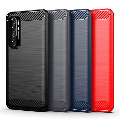 Slim Carbon Fiber Brushed Soft Tpu Phone Case For Xiaomi Redmi Note