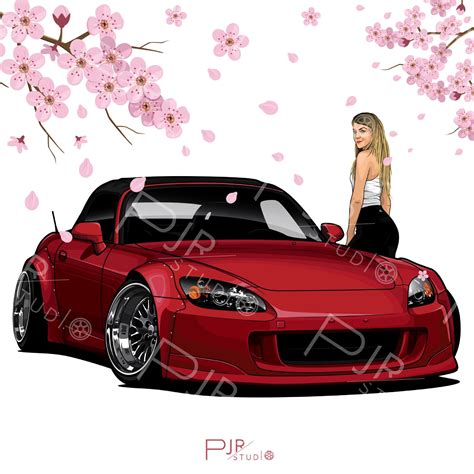 Honda S2000 Art Cars Cool Car Drawings Car Illustration