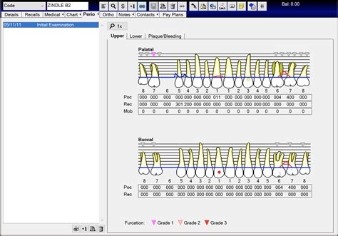 Dental Perio Charting Form