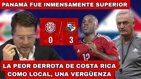 PRENSA TICA TRISTE Y DEBASTADA TRAS SER GOLEADOS POR PANAMÁ LA PEOR