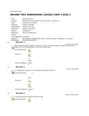 Unit 2 Quiz Docx Unit 2 Quiz Stats REVIEW TEST SUBMISSION U02Q1