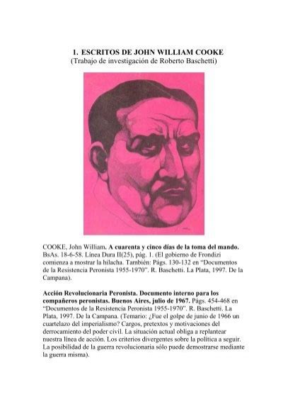 ESCRITOS DE Y SOBRE J W COOKE El Ortiba