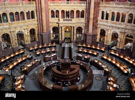 Library Of Congress Reading Room Stock Photo Alamy