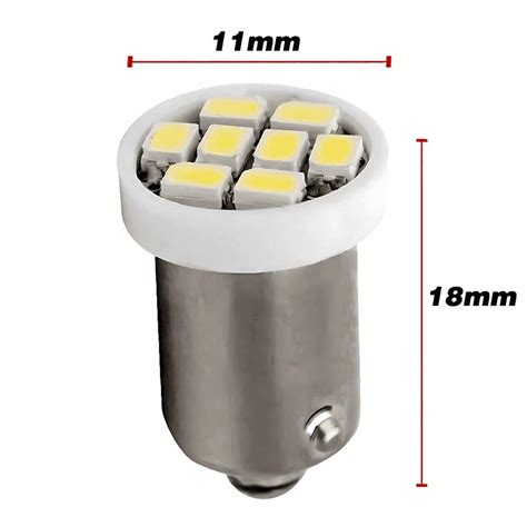 Kit Par De Lampadas Super Led Pingo T W Ba S H Led Para Farolete Meia