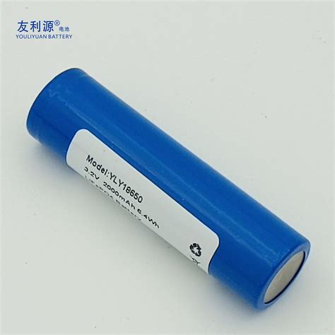 Cylindrical Bis Certificate Rechargeable LFP Battery 18650 3 2V 2000mAh