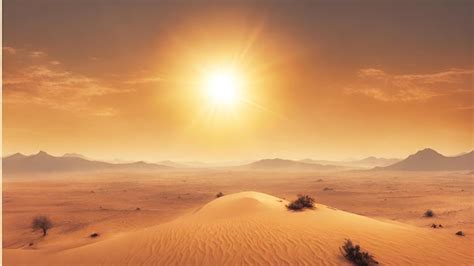 Premium Photo The Scorching Sun In The Vast Desert Version 4 Desktop