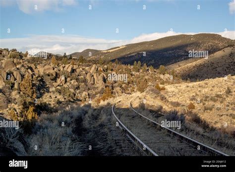 The Old Abandoned Milwaukee Road Railroad Tracks Up On Spire Rock