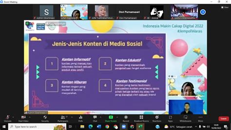 Webinar Makin Cakap Digital Dengan Tema Tips Dan Trik Membuat