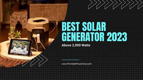 Best Solar Generator 2023 Above 2000 Watts