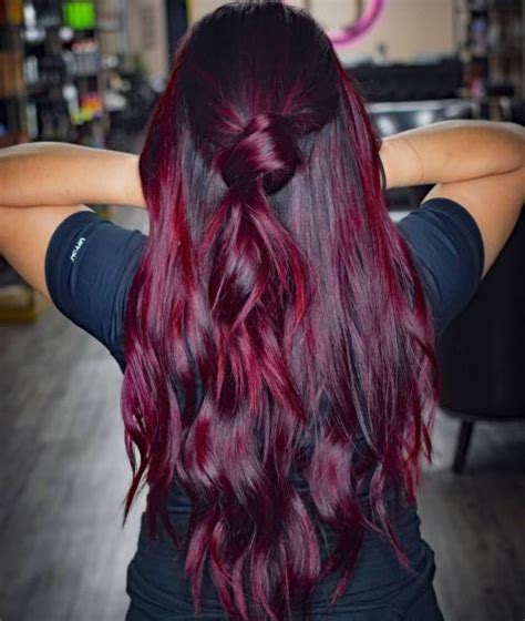 50 Shades Of Burgundy Hair Color For 2024 Red Balayage Hair Wine