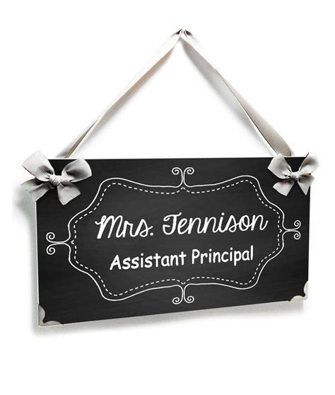 Custom Assistant Principal Office Door Sign Chalkboard Etsy Assistant Principal Office