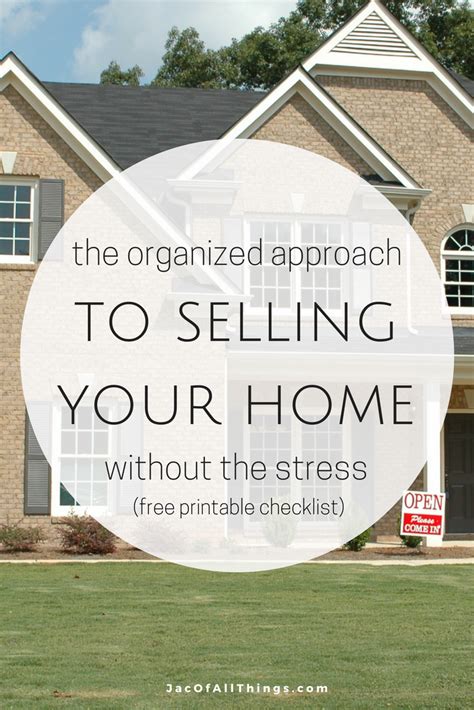 Get Your House Ready To Sell Free Printable Checklist Sell Your