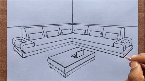 How To Draw A Sofa In Two Point Perspective Baci Living Room