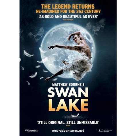 Matthew Bournes Swan Lake Poster Golden Inc Group