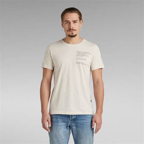 Korpaz Logos Graphic T Shirt White G Star Raw