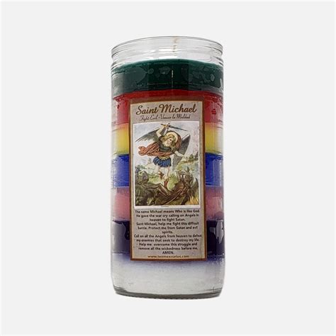 Saint Michael Jumbo Candle Tex Mex Curios