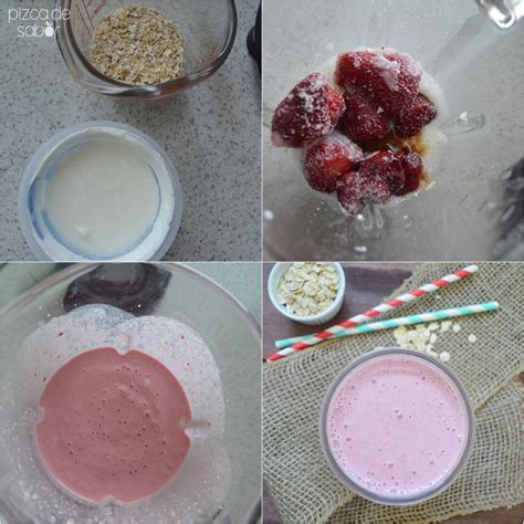 Smoothie De Fresa Y Avena Pizca De Sabor