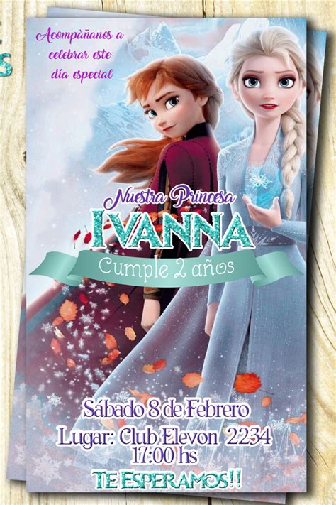 Tarjeta De Invitaci N Frozen Para Cumplea Os En Digital