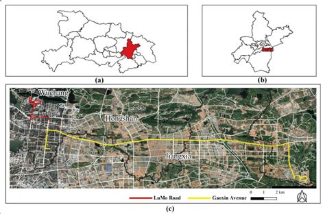 The Study Area And Its Location In Hubei Province In China A The