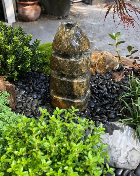 Drilled Rock For Garden Water Fountain Garden Fountain Rock Etsy