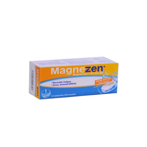 MAGNEZEN MAGNÉSIUM Vit B1 B2 B6 12 comp verano medical