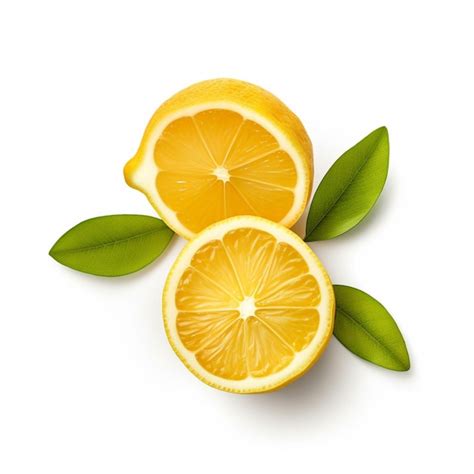 Premium Ai Image A Picture Of Two Lemons With Green Leaves And The