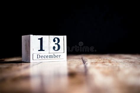 December 13th. Day 13 Of Month. Calendar Cube On Modern Pink Background ...