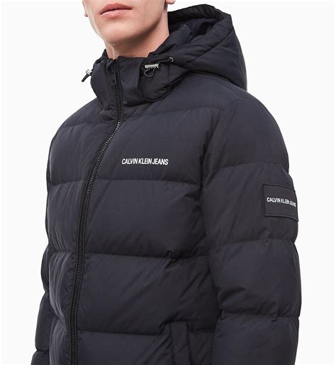 Calvin Klein Hooded Down Jacket Black Cheaper Than Retail Price Buy Clothing Accessories And