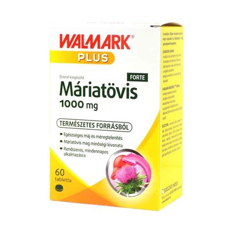 Walmark Máriatövis 1000 mg Forte tabletta Pingvin Patika