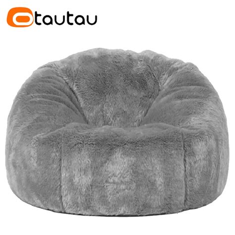 Otautau Pouf Moelleux En Fausse Fourrure Pour Adultes Et Enfants Pouf