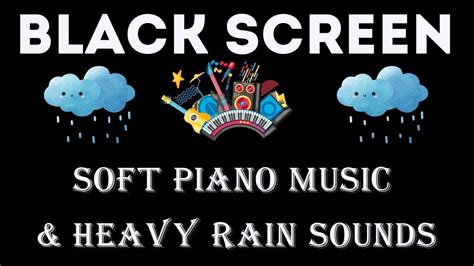 Hours Sleep Music Black Screen Piano Rain No Ads For Deep Sleep