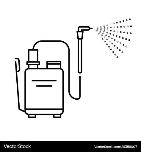 Spray Tool High Pressure Washer With Sprayer Vector Image