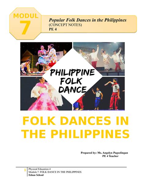 Mod 7 Folk Dance A Module For Grade 4 Pupils In MAPE Prepared By