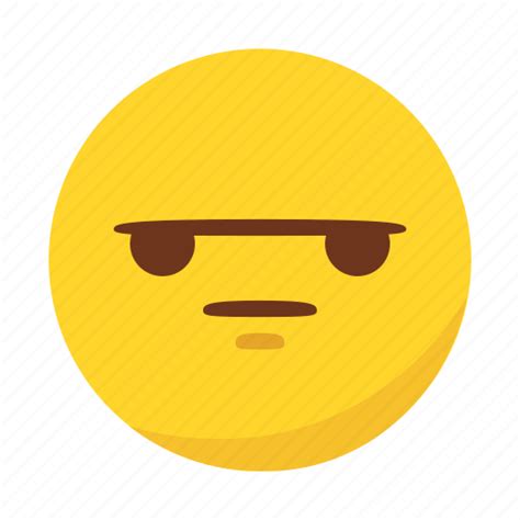 Angry Bored Disappointed Emoji Emoticon Icon