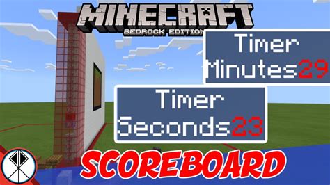 Minecraft SCOREBOARD TIMER Command Bedrock MCPE Xbox YouTube