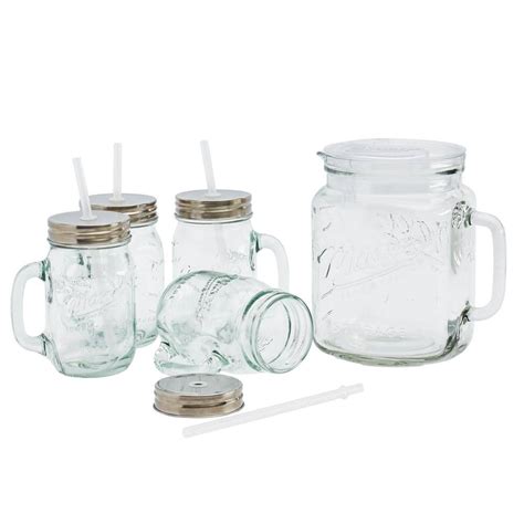 Mason Craft And More 14 Piece Glass Drinkware Set TTU 73999 ECM The