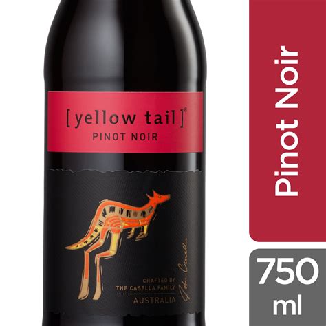 Yellow Tail Pinot Noir Red Wine Australia Milliliter Glass